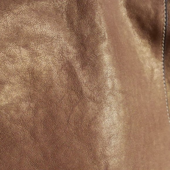 NWT CAVALCANTI Bronze/Gold Tassel Leather Shoulder w/Reptile Embossed Strap ANB - Picture 3 of 9